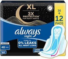 ALWAYS COOL&DRY 48PADS 36+12FREE