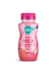 MAZOON UHT STRAWBERRY MILK F FAT 200ML