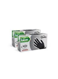 BLACK VINYL GLOVES FALCON